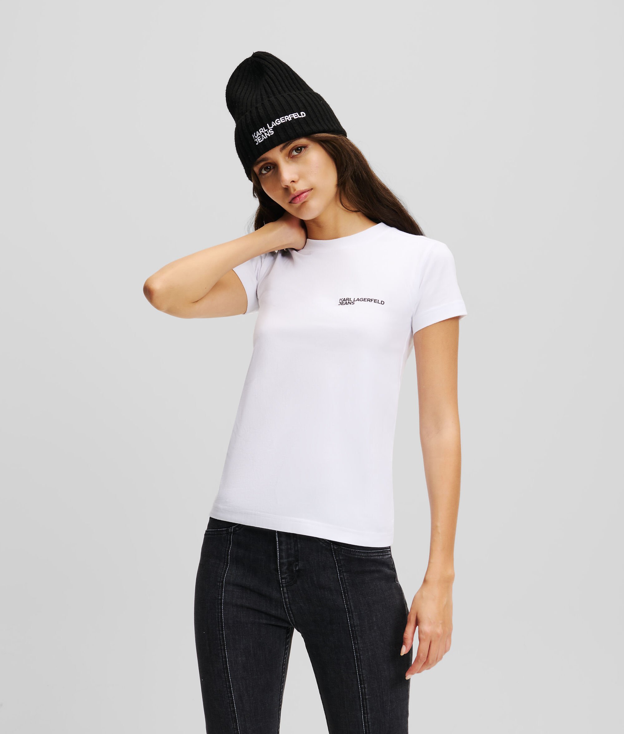 (image for) Simple KLJ Logo Slim-Fit T-Shirt